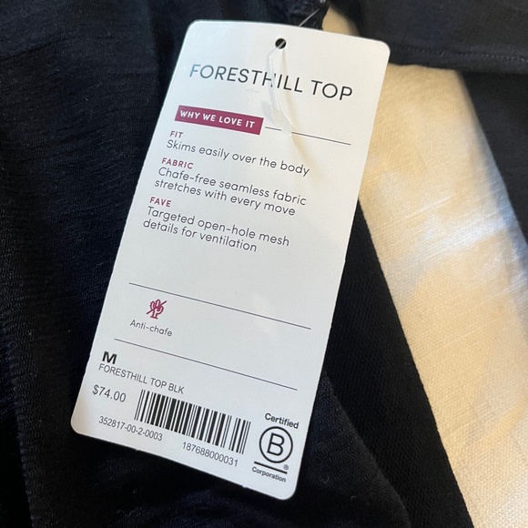Brand New Athleta "FORESTHILL TOP" - Size Medium - Picture 6 of 8